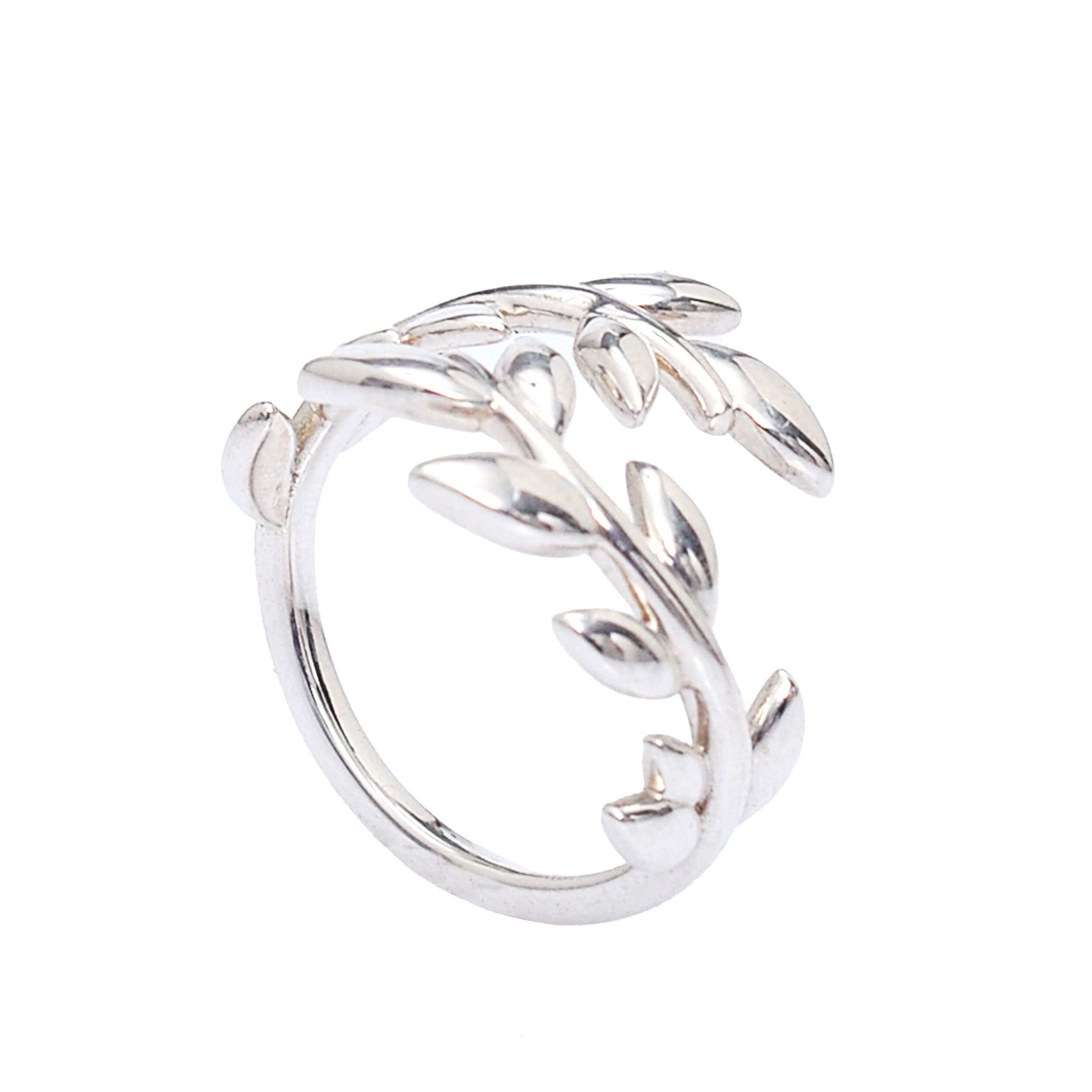 Tiffany&Co - Silver Olive Leaf Bypass Ring